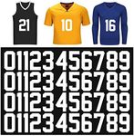 44 Pieces Iron On Numbers, Jersey H