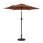 Island Hexagonal Market Umbrella, Coffee, 7.5'