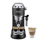 DeLonghi EC685.BK |Dedica Style| Pump Espresso Coffee Machine | Espresso, Cappuccino, Latte & More Recipe Options |15 Bar Pressure | 1350 W | Free Demo & Installation (Black)