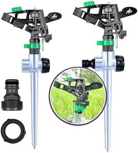 APT Pulsating Impact Sprinklers for Yard, Lawn & Garden, 80 to 5800 Ft. Sq. Adjustable Spray (2Pcs)