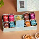 Omay Foods Variety Grow Kit Gift Box|Roasted Snacks,Plantable Seeds Set|Corporate Gift Hampers|Healthy Snacks Hamper|Gift Hampers For Anniversary,Birthdays|Healthy Gift For Mom To Be|Snack Hamper