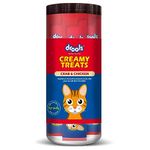 Drools All Life Stages Creamy Lickable Cat Treats 25 Pieces, Pack Total 375g | Crab & Chicken Flavour | Taurine for Heart and Vision Health | Easy to Hand Feed | Vitamins and Minerals