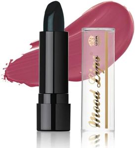 Mood Lips Color Changing Lipstick | Long Lasting 12 Hour Wear | Aloe Vera Moisturizing & Hydrating | Made in USA | Black