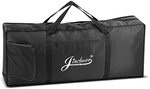 Flexzion Piano Keyboard Gig Bag (61 Key Note) Digital Electronic Keyboard Waterproof Soft Case w/ Carrying Handle, Pockets, Adjustable Shoulder Strap, Music Storage Accessories for Concert Tour Travel