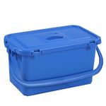 Bayersan Window Cleaning Bucket | 15 Litre Capacity | Window Cleaner Rectangle Bucket With Handle - Commercial Mop Bucket - Blue (Bucket With Lid)