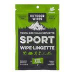 Outdoor Wipes Towel-Size Bambo Sport Wipes � Individually Packaged, Resealable, and Infused with Essential Oils, Not Your Ordinary Wet Wipes