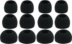 12pcs (All-B) 4S / 4M / 4L Replacement Ear Adapters Earbuds Ear Tips Set Compatible with Sennheiser IE Series, CX Series, CXC Series, CXL Series, OCX Series, and MM Series in Ear Earphones/Headphones