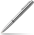 Fisher Space Pen Bullet Pen - 400 Series -X-Mark Flat Cap Chrome w/Clip - Gift Boxed