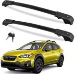 FengYu Roof Rack Cross Bars 220lb Compatible with Subaru Crosstrek 2018-2023 & Impreza 2017-2023, Heavy Duty Lockable Aluminum Roof Rails Crossbars Cargo Bars Canoe Rooftop Black Carrier Luggage