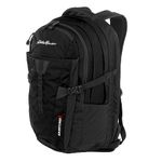 Eddie Bauer Backpack with Organization Compartments and Hydration/Laptop Compatible Sleeve, Adventurer-Black, 25L