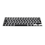 kwmobile Keyboard Cover Compatible with Apple MacBook Air 13''/Pro Retina 13''/15'' (bis Mitte 2016) A1369, A1466 - Keyboard Cover Russian QWERTY - Black