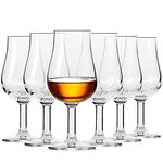 Krosno Bourbon Whiskey Brandy Cognac Tasting Glasses | Set of 6 | 3.4 oz | Epicure Collection | Large Water Cocktail Set | Home, Restaurants and Kitchen Set | Dishwasher Safe Snifter Whiskey Glass