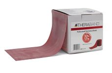 TheraBand Resistance Bands, 50 Yard Roll Professional Latex Elastic Band For Upper & Lower Body & Core Exercise, Physical Therapy, Pilates, At-Home Workouts, & Rehab, Red, Medium, Beginner Level 3