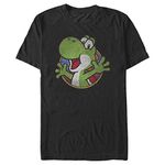 Nintendo Men's Yo Yoshi T-Shirt, Black, XXL