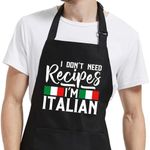 Funny Aprons for Men Women, Italian