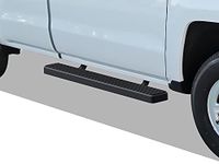 APS iBoard (Black 5-inch) 304 Stainless Steel Running Boards Compatible with 2007-2018 Chevy Silverado GMC Sierra Regular Cab & 2019 2500 HD 3500 HD (Exclude 07 Classic)(Include 19 1500LD)