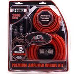 Elite Audio 4 Gauge CCA Premium Amp Kit - EA-PRMK4 Complete Amplifier Installation Wiring Kit with 20 feet 4 AWG + 2-Channel RCA Interconnects 2000W