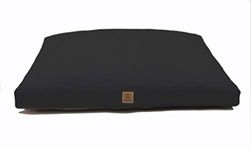 FelizMax Zabuton Meditation Mat 36"×28"×2" Luxurious Cotton Zabuton Mat for Kneeling and Sitting Support Large Floor Pillow for Zafu/Bench Organic Cotton Meditation Cushion Washable Cover (Black)