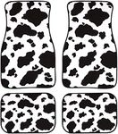 Pizding Cow Print Car Mats Camo Floor Car Mats Premium Full Set Carpet for SUV Sedan Truck Van Automotive Accessories