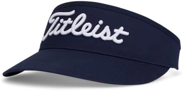 Titleist Men's Standard Players Classic Visor, Navy/White, One Size