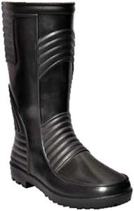 HILLSON Mens Welsafe Safety Gumboots With Lining, Black, Size 8 Uk Tc07hls0177