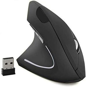 BeWishes Mouse ergonomico per mano sinistra, mouse ergonomico per mouse verticale senza fili per mancini 2.4G, 3 DPI regolabili (800/1200/1600), appositamente per mancini