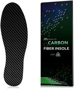 Carbon Fiber Insole, for Turf Toe, Foot Fractures, Hallux Rigidus, Limitus, Rigid Insert for Sports, Hiking, Trekking, Basketball, Running, Alternative to Post Op Shoe 265mm