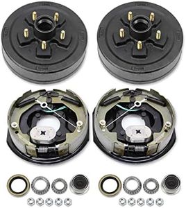 LIBRA Trailer Hub Drum Kits 5 on 4.5" B.C. w/ 10" x2-1/4 Self-Adjusting Electric Brakes for 3500 Lbs Axle