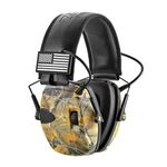 ZOHAN Electronic Shooting Earmuffs with Patches, Hearing Protection for Shooters, 23dB NRR Gun Range Ear Protection