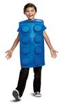 LEGO DISK66168L Brick Costume Kids Iconic Blue Building Block Childrens Outfit, Child, Small