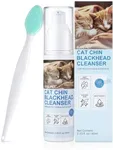 GJYC PET Cat Chin Acne Cleanser - Deep Cleansing & Soothing Formula | Gentle & Effective Black Chin Treatment - Silicone Brush Included - 2.03 fl. oz