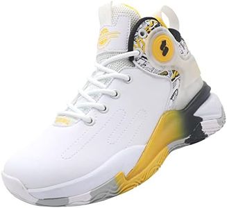 Beita Boys Basketball Shoes Fashion Sneakers Sport Shoes Breathable Anti Slip High Upper White Yellow