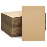 50-Pack Large Corrugated Cardboard Sheets, 11x17-Inch Flat Packaging Inserts Pads for Mailers, Shipping, Packing, Mailing, Arts and Crafts, DIY Projects (2mm Thick)