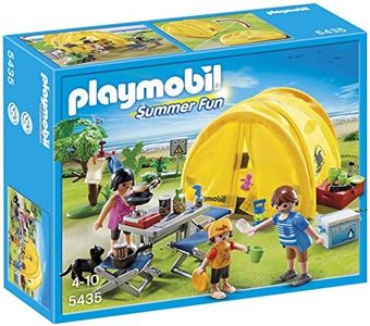 Playmobil - 5435 - Figurine - Famille Et Tente De Camping