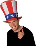 Rubies Costume Men's Uncle Sam Stovepipe Hat, Multi, One Size