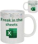 KRLWO Spreadsheet Excel Mug Excel Sheets Mug Funny Accountant Mug for Finance, Bankers, and Coworkers Perfect for Accounting Boss, Friends, NA, CPA, CFO, Analysts