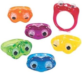 Fun Express - Wiggle Eye Rings - Jewelry - Jewelry General - Rings - 48 Pieces