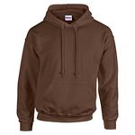 GILDAN Men's Heavy Blend Hooded Sweatshirt Medium Dark Chocolate