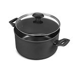 Prestige Tougher Stock Pot with Lid - Induction Stock Pot with Scratch Resistant Non Stick, Stay Cool Easy Grip Handles,24cm, Stockpot