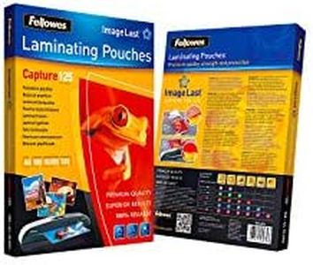 Fellowes Capture A4 125 Micron Super Quick Glossy Laminating Pouches (Pack of 100)