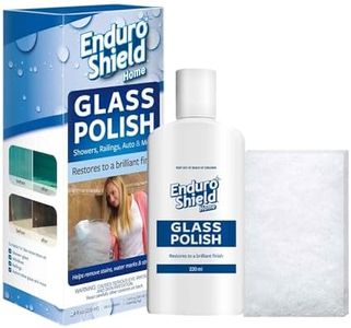 EnduroShield Shower Door Glass Polish – Water Spot Remover & Hard Water Stain Cleaner for Cloudy Shower Doors – Removes Soap Scum, Limescale & More – 7.4 fl oz