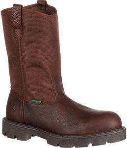 Georgia Men's Homeland Steel Toe Wellington-M Work Boot, Brown, 11 M US