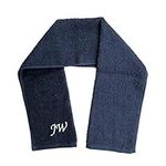 Personalised Gym Towel Navy - Luxury Sports Towel Any Name or Initials (Navy)