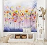 Ambesonne Watercolor Flower Tapestr
