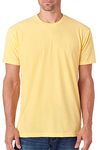 Next Level Apparel Men's Premium Fitted Sueded Crewneck T-Shirt - Banana Cream 6410 3XL