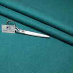 Haaris Imaan Wool Upholstery Fabric - Quality - Fire Retardant - Craft Fabric Material Per Metre, Curtains, Cushion, Reupholstery (Teal)