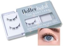 FlutterHabit The Baby Lashes, DIY Lash Extensions [Up to 10 Day Wear], Short & Neat Doll-Eyed Cluster Lashes, Salon Quality Eyelashes Extensions, Natural Lashes, No Lash Glue Included