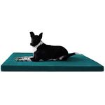 Prazuchi - Handcrafted Perfection Orthopedic Dog Bed- Orthopedic - Water Resistant - Waterproof- 36"x26"- for Medium to Large Dogs- Luxury- Teal