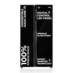 Haier 602L 3Star 2 Door Premium Glass Door Side by Side Frost Free Refrigerator|Convertible|Smart Sense AI|Expert Inverter|Digital Display Panel|Deo Fresh Technology (HRS-682KGU1, Black Glass)