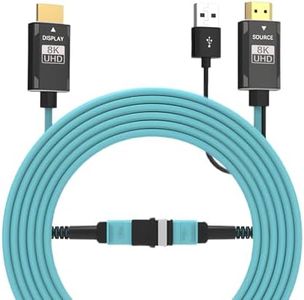SkyeySnail MPO Detachable Pure Fiber Optic 8K HDMI 2.1 Cable, 8K60Hz 4K120Hz, 48Gbps, Dynamic HDR, Light and Flexible Design (MPO-HDMI-AA8K, 150m)